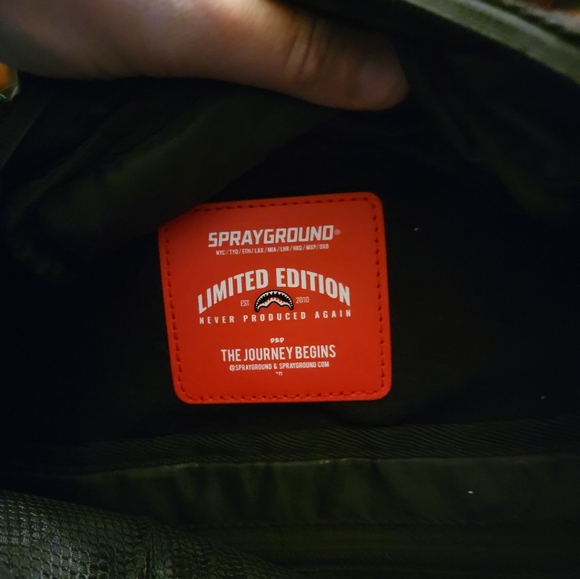 Sprayground limited edition backpack 600 retail Louis Vouton squares - Picture 3 of 14